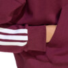 Bluza damska adidas Essentials 3-Stripes French Terry Quarter-Zip bordowa KF8316