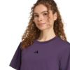 Koszulka damska adidas Essentials Small Logo Cotton fioletowa JY4966