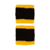 Frotki na rękę Nike Swoosh Wristbands 2 szt. czarno-żółte N1012405009OS