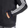 Bluza męska adidas Essentials 3-Stripes French Terry Hoodie czarna KY6605