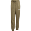 Spodnie damskie adidas Essentials 3-Stripes Fleece Loose-Fit oliwkowe JX7698