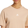 Koszulka damska adidas Essentials Small Logo Cotton beżowa JY4963