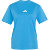 Koszulka damska adidas Essentials 3-Stripes Cotton jasnoniebieska KC5197