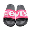Klapki damskie Levi's June L różowo-czarne VPOL0239S-3841