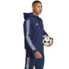 Bluza męska adidas Tiro 23 League Sweat Hoodie granatowo-biała HS3599