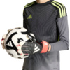 Rękawice bramkarskie dla dzieci adidas Predator Training czarno-biało-czerwone KR0472