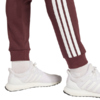 Spodnie męskie adidas Essentials 3-Stripes Fleece bordowe JD1853