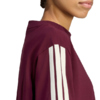 Koszulka damska adidas Essentials 3-Stripes Boyfriend bordowa KX0793