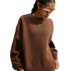 Bluza damska Nike Studio Fleece brązowa IM8082 259