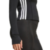 Bluza damska adidas Workout Essentials 3-Stripes Zip Through czarna KB7843