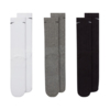 Skarpety Nike Everyday Cushioned Crew 3 pary białe, szare, czarne SX7664 964