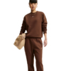 Spodnie damskie Nike Studio Fleece Medium Weigh brązowe IM8078 259