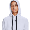 Bluza damska Under Armour Rival Fleece HB Hoodie biała 1356317 100