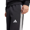 Spodnie męskie adidas Essentials Three Stripes Fleece Wide Leg czarne JM1770