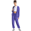 Spodnie damskie adidas Essentials Linear French Terry Cuffed fioletowe KF8363