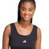 Koszulka damska adidas Essentials Small Logo Cotton czarna JE1321