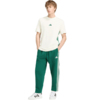 Spodnie męskie adidas Essentials 3-Stripes Fleece Tapered Cuffed zielone KY4129