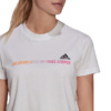 Koszulka damska adidas Gradient Logo Cropped T-Shirt biała GM5577