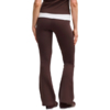 Legginsy damskie Puma Ess High-Waist Flared brązowe 631542 33