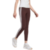 Legginsy damskie adidas Essentials 3-Stripes Cotton brązowe JY3177