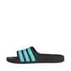 Klapki dla dzieci adidas Adilette Aqua Slides czarno-niebieskie JS2497
