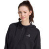 Bluza damska adidas Seasonal Essentials Animal Print 3-Stripes Full-Zip Hooded czarna KS8002