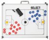 Tablica taktyczna piłkarska do piłki nożnej SELECT składana 60x90 cm