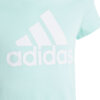 Koszulka dla dzieci adidas Essentials Big Logo Cotton Tee miętowa IM0279