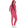 Bluza damska adidas Essentials 3-Stripes Full-Zip Fleece Hoodie różowa KF6272