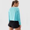 Koszulka damska longsleeve 4F F218 niebieska 4FWSS24TFLOF218 33S