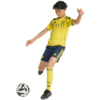 Koszulka dla dzieci adidas Al Nassr FC 2025/2026 Home Jersey żółta JN7981
