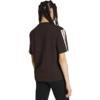 Koszulka damska adidas Essentials 3-Stripes Boyfriend ciemnobrązowa KX0794