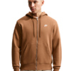 Bluza męska Nike Club BB FZ Hoodie jasny brąz FN3861 270