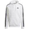 Bluza męska adidas Essentials Fleece 3-Stripes Hoodie biała GU2522