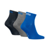 Skarpety Puma Quarter Plain 3pak granatowe, szare, niebieskie 938589 08
