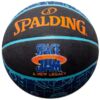Piłka do koszykówki Spalding Space Jam Court czarno-niebieska '6 84592Z
