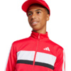 Dres dla dzieci adidas Seasonal Essentials Tiberio 3-Stripes Tricot czerwono-czarny JI6214