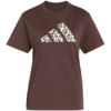 Koszulka damska adidas Animal Graphic brązowa KT2676