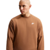 Bluza męska Nike Club FT jasny brąz FN3888 270