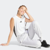 Spodnie damskie adidas Essentials 3-Stripes Fleece Loose-Fit szare IN6178