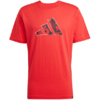 Koszulka męska adidas Logo Graphic czerwona JJ3934
