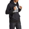 Bluza męska adidas Essentials French Terry Big Logo Hoodie czarna IC9363