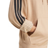 Bluza męska adidas Essentials 3-Stripes Fleece Hoodie beżowa JX0695