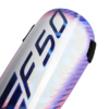 Ochraniacze piłkarskie adidas F50 Training biało-fioletowo-pomarańczowe KE5209