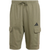 Spodenki męskie adidas Essentials Feel Cozy French Terry Cargo zielone JE6292 