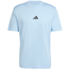 Koszulka męska adidas Essentials Small Logo Single Jersey błękitna JF1101