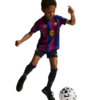 Komplet sportowy dla małych dzieci Nike FC Barcelona Stadium 2026 bordowo-granatowy II1625 683