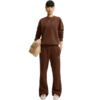 Spodnie damskie Nike Studio Fleece Medium Weigh brązowe IM8078 259