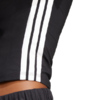 Koszulka damska adidas Essentials 3-Stripes Slim Baby czarno-biała JC8325