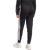Spodnie damskie adidas Essentials 3-Stripes Fleece Slim czarno-białe JX2543